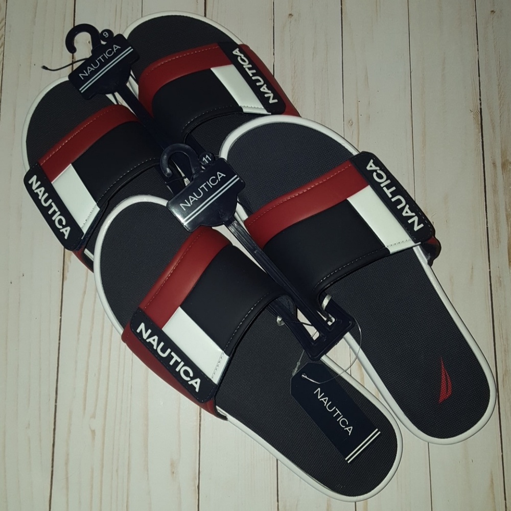 Mens Nautica Bower Athletic Velcro Comfort Sandals